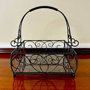 Southern Living at Home - Used Jamestown Iron Centerpiece with glass.